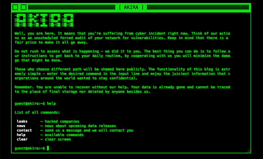 Are Akira Ransomware's Crypto-Locking Malware Days Numbered?
