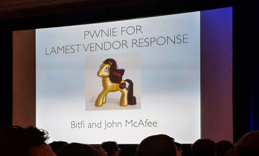 Bitfi Gets Pwnies Award for 'Lamest Vendor Response'