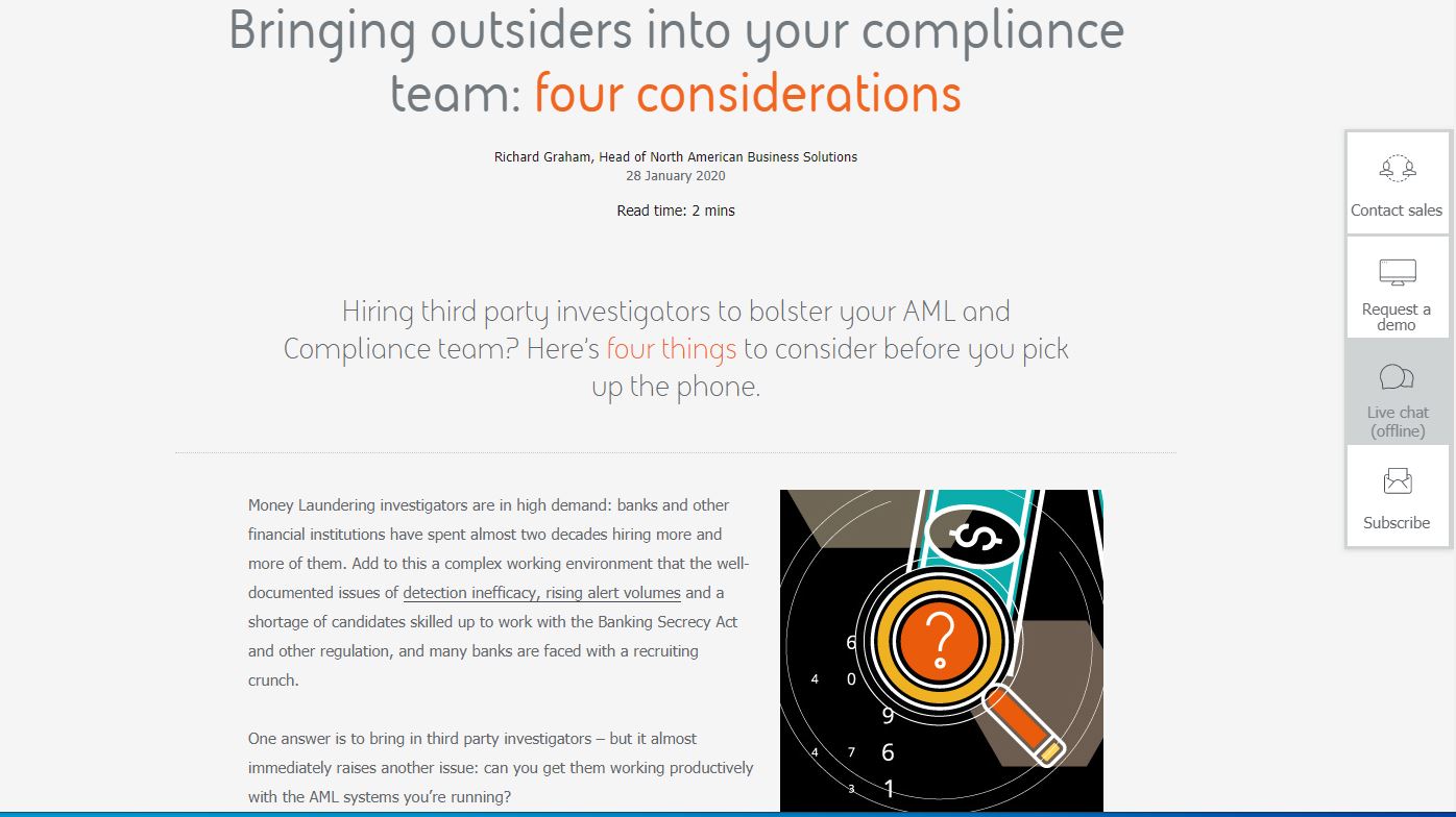 Bringing Outsiders Into Your Compliance Team: Four Considerations