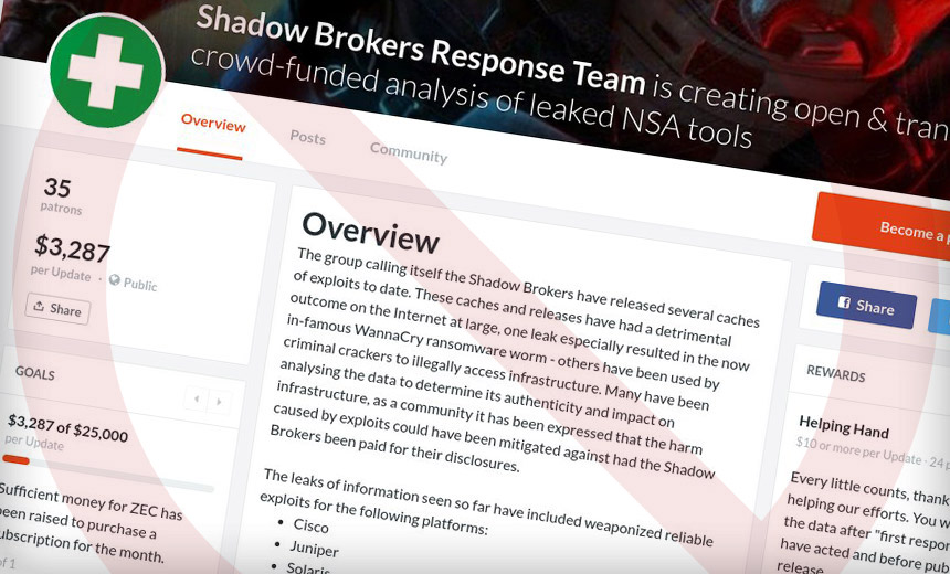 Canceled: Crowdfunding to Pay Shadow Brokers for Exploits