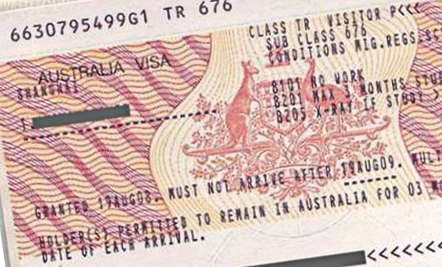 australia social visit visa